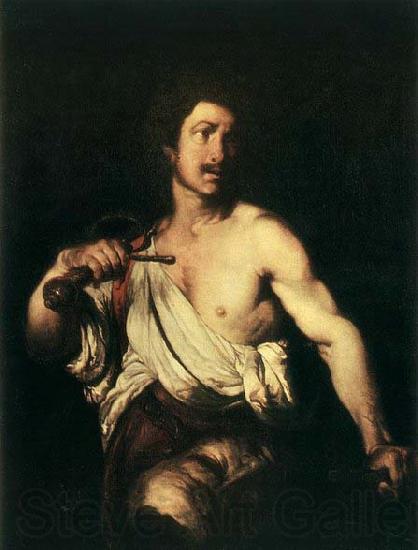 STROZZI, Bernardo David with the Head of Goliath Spain oil painting art